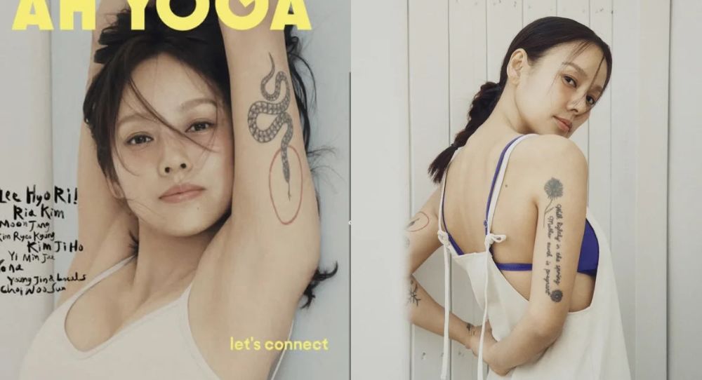 Lee Hyo Ri stuns fans by showing off her yoga body and tattoos in bra top— netizens can’t stop talking about her healthy and natural glow