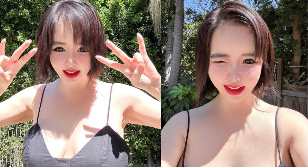 Park Bom steps out in super bold dress under LA’s hot sun and fans are screaming