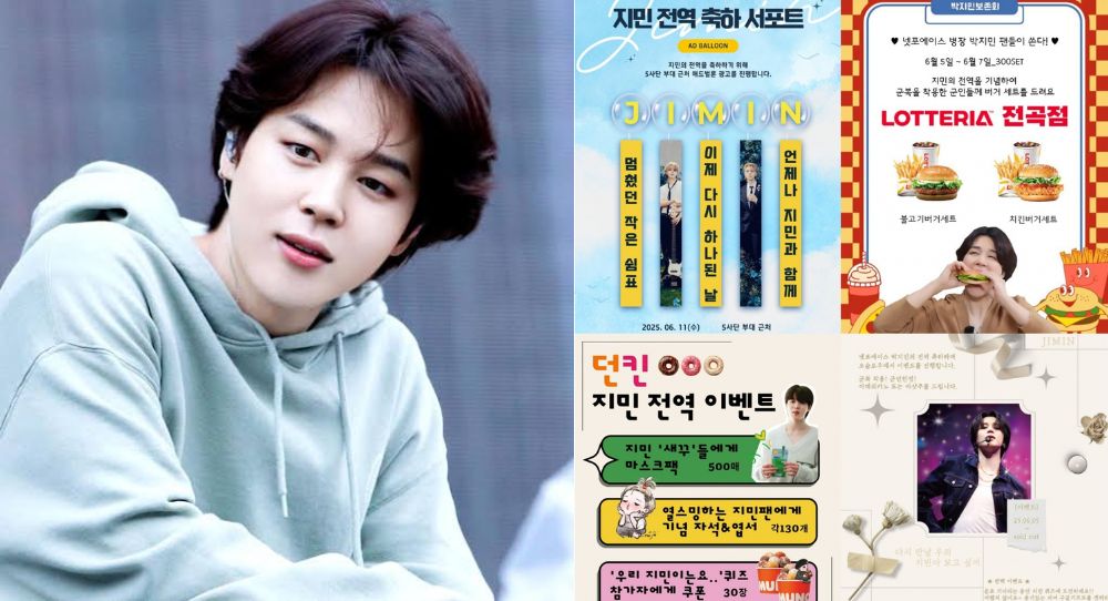 Jimin gets the sweetest military send-off ever with free burgers, donuts, banners and more in Korea and Hungary