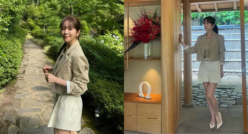 Han Ji Min glows in Japan with tied-up hair and cute crop top