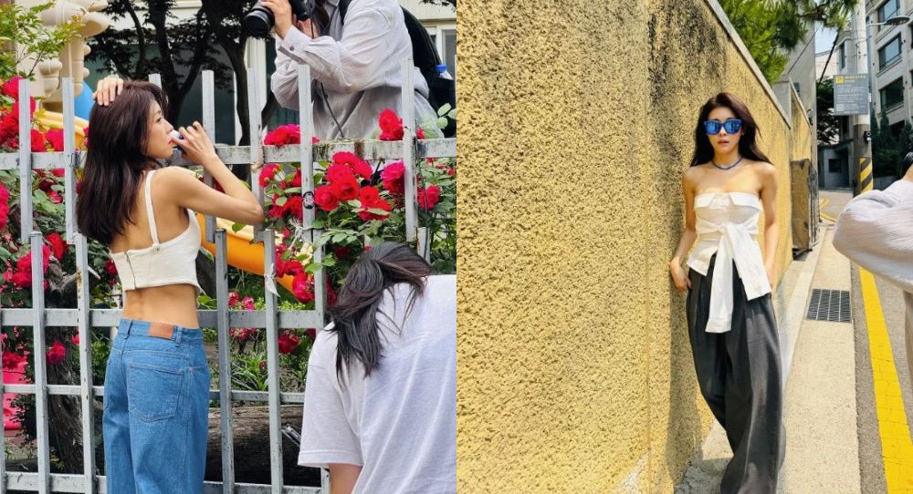46-year-old Ha Ji Won stuns fans by showing off her toned body in crop top and jeans