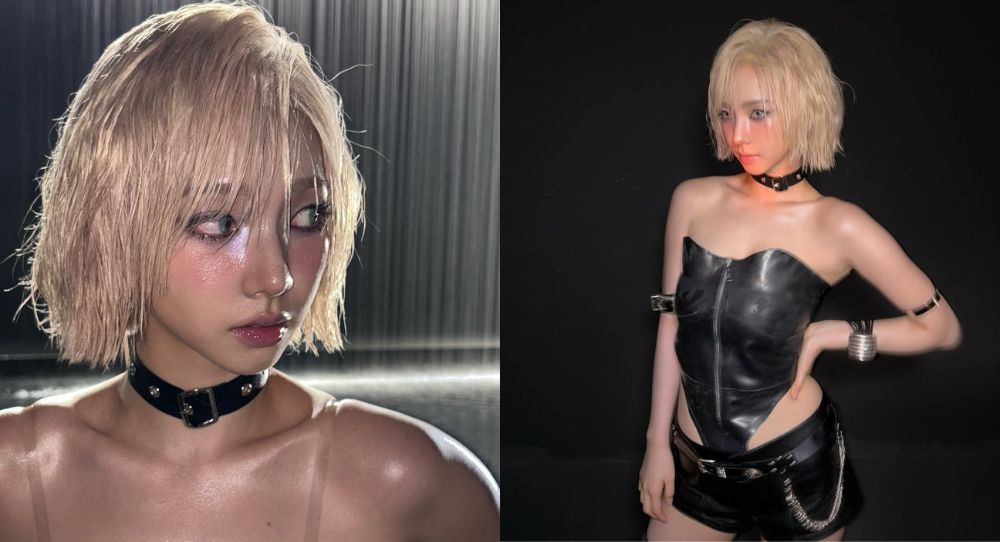 aespa’s Karina looks like a silver-haired goddess even in muddy water