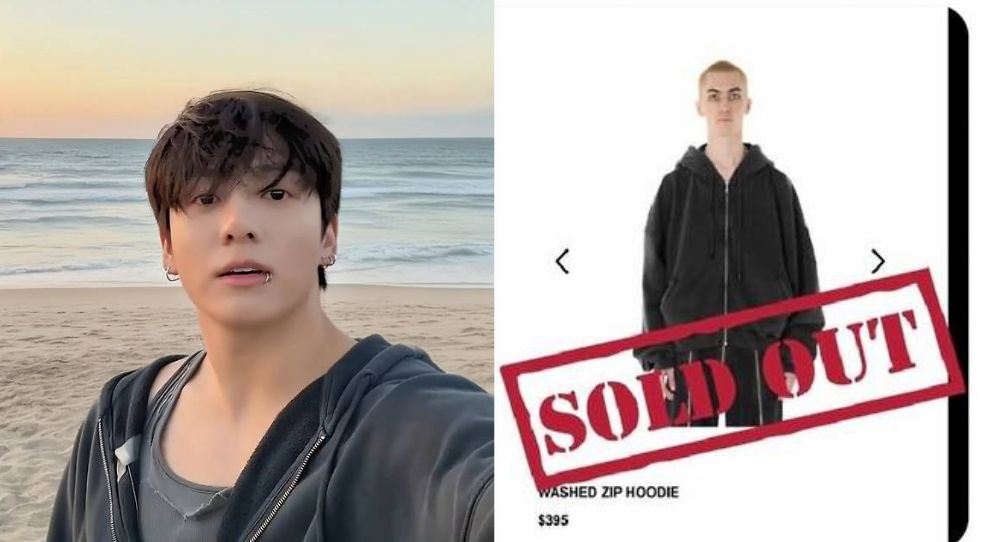 BTS's Jungkook turns a simple hoodie into gold as fans sell it out after seeing him wear it on live