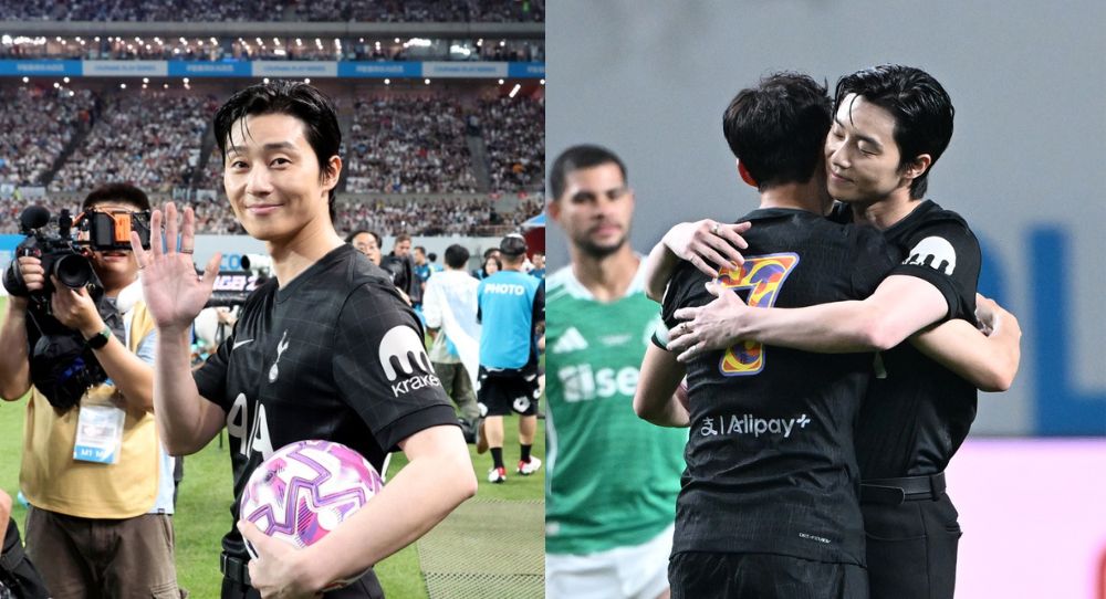 Park Seo Joon shares touching hug with Son Heung Min at emotional farewell match — “I couldn’t sleep thinking about it”