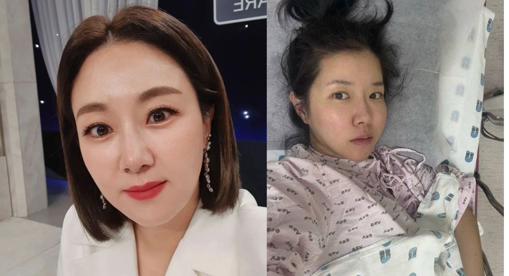 Image for Kim Ji Hye rushed to emergency room after preterm labor scare as she pleads with unborn twins not to come out yet