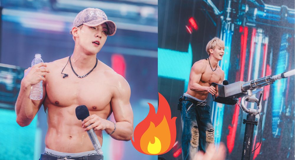 BTOB’s Lee Minhyuk drives fans wild at Waterbomb Singapore as he shows off his hot body and powerful performance