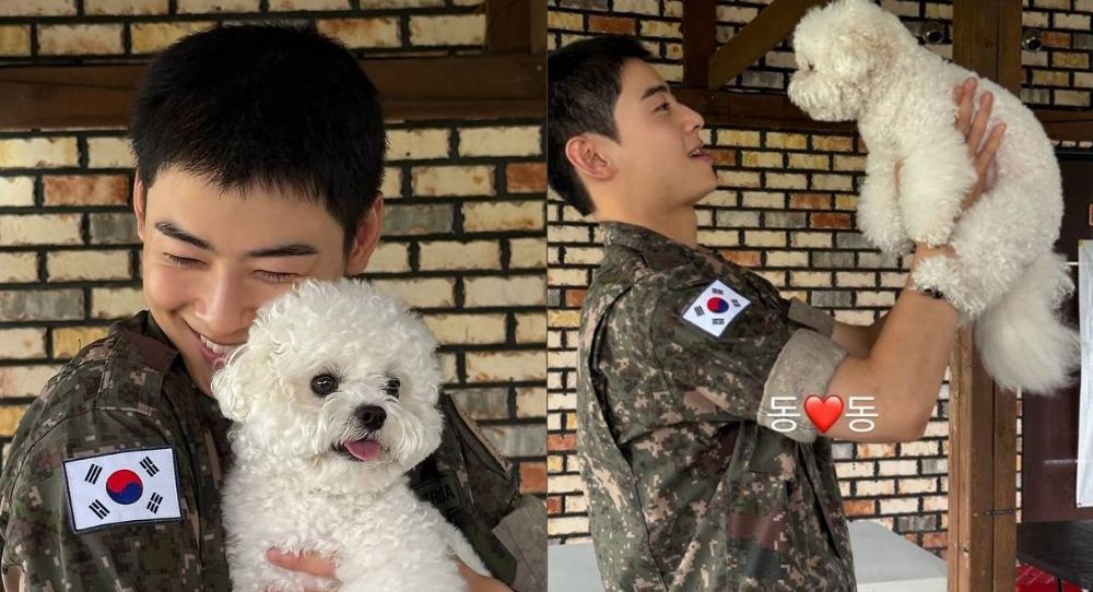 Cha Eun Woo melts hearts in army uniform as he reunites with his dog at training graduation