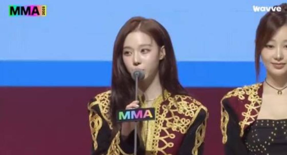 aespa’s Winter shares honest feelings about fear on stage after winning Stage of the Year at MMA 2025
