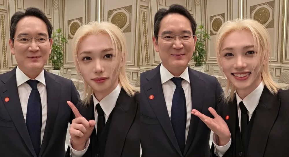 Stray Kids’ Felix goes viral for his real Galaxy selfie with Samsung chairman Lee Jae Yong and fans cannot stop talking about it